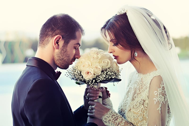 Groom in Black Tuxedo